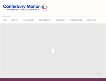 Tablet Screenshot of canterburymanor.org